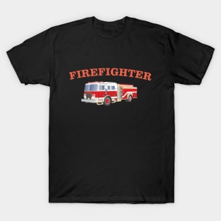 Firefighter Fire Truck T-Shirt